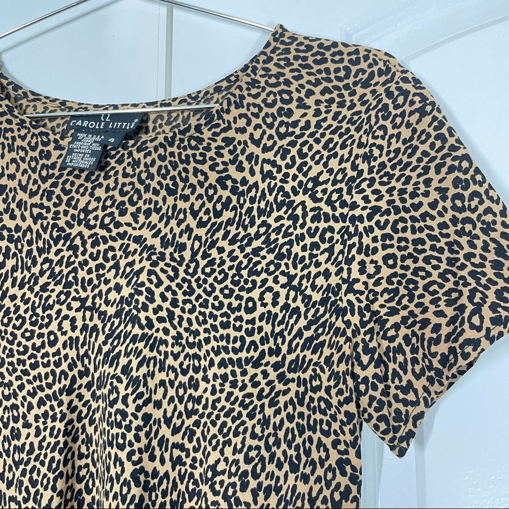 Carol Little Leopard Print Dress size 4 - Picture 9 of 12